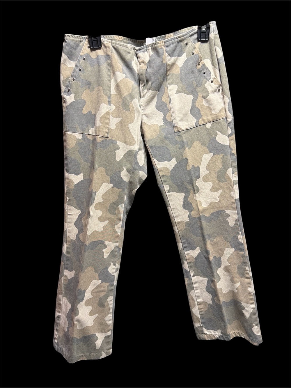 Old Navy Camo Ankle-Length Cropped Jeans in Green & Tan